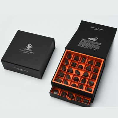 슬라이딩 드로어 선물 상자 OEM ODM을 패키징하는 홀로그램 효과 초콜릿 트러플