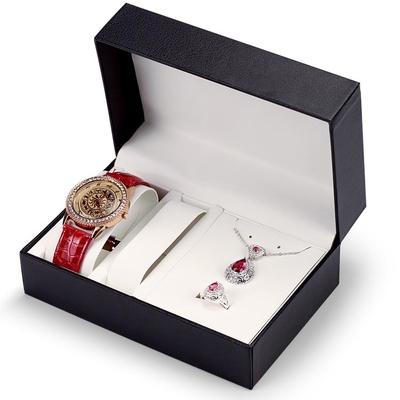 삽입물을 채우는 판지 선물 상자를 패키징하는 Ｆ 플루트 시계