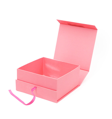 주문 가늘고 긴 장소 UV와 1600g 핑크색 자기를 띤 단단한 선물 상자 online manufacture