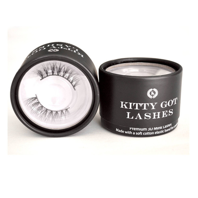 LID OEM ODM과 250gsm 속눈썹 패키징 라운드 카드보드 박스