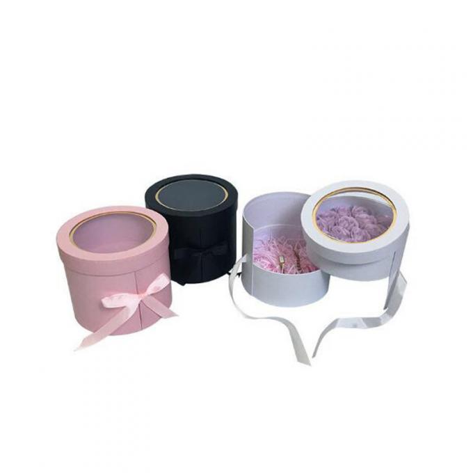 실크 리본 PVC 윈도우 판지 꽃 상자는 인쇄하는 것 오프셋시켰습니다 0