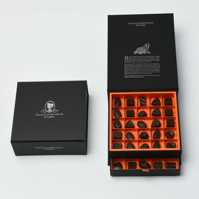 슬라이딩 드로어 선물 상자 OEM ODM을 패키징하는 홀로그램 효과 초콜릿 트러플 1