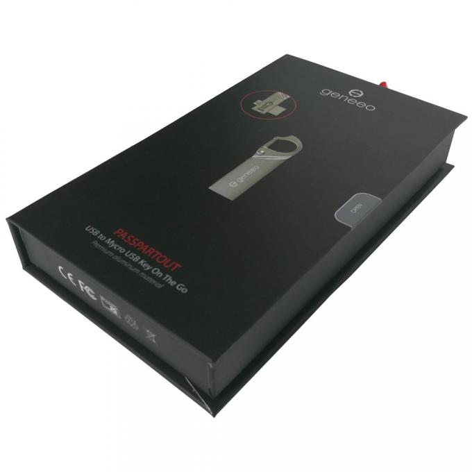 100g C1S 정유 카드보드 박스 자기를 띤 패키징 매트 엷은 조각 모양 1