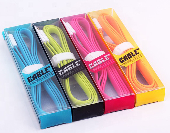 박스 14g 16g를 패키징하는 아이폰 삼성 1M 3FT USB 케이블 PVC 0